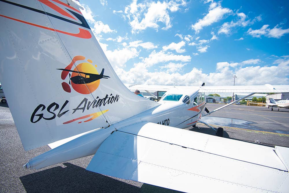 survol de la grande barrière de corail cairns avec GSL Aviation