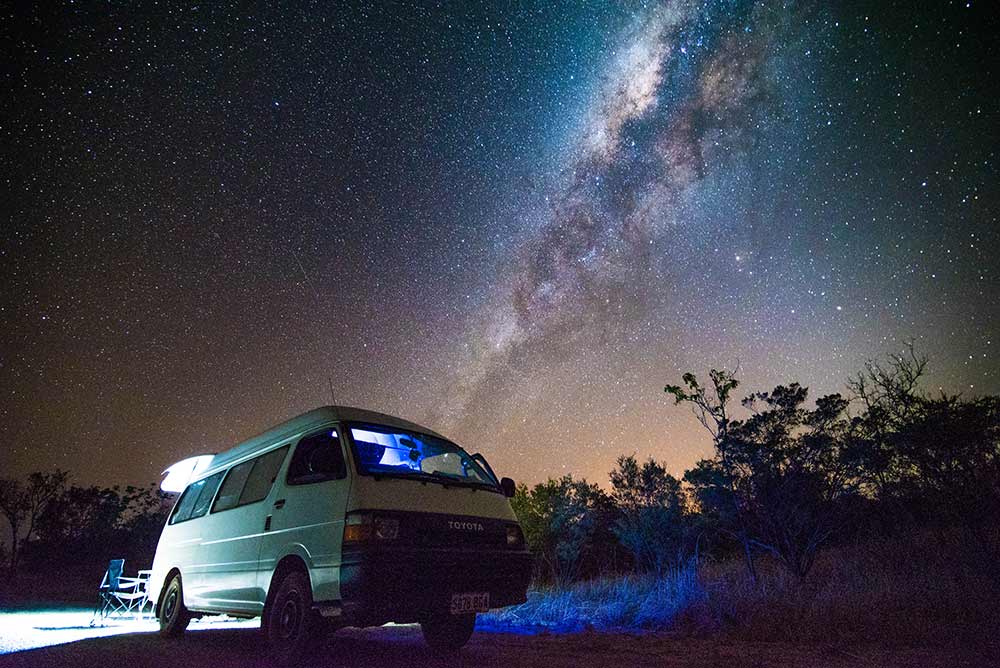 Van voie lactée Australie